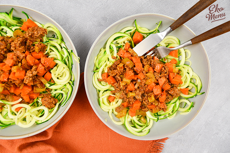 Courgetti Bolognese met gehakt