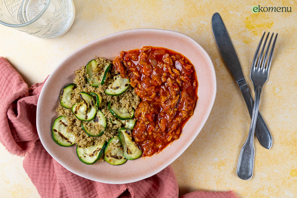 Tonijn in pittige tomatensaus