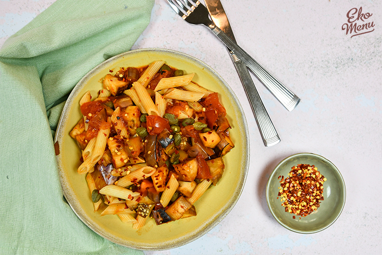 Pasta alla Norma met aubergine