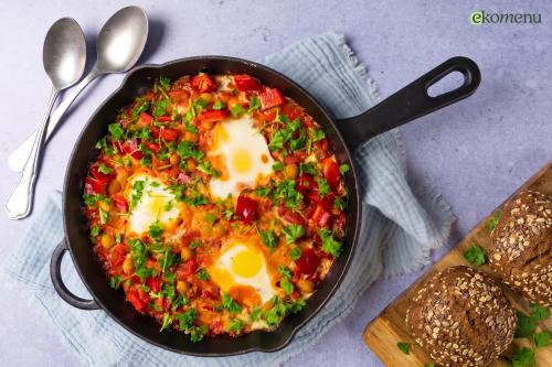 Shakshuka met knapperig brood