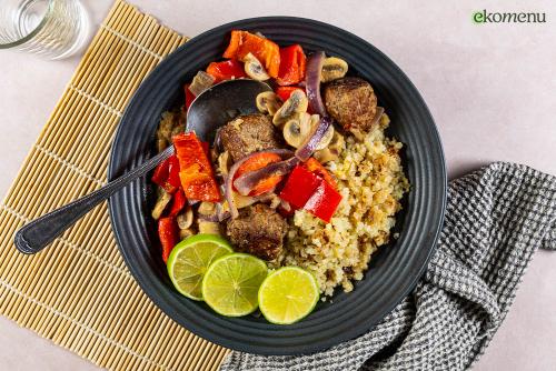 Meatballs met Stroganoff saus
