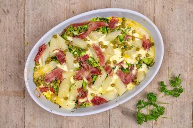 Asperge-broccoli frittata