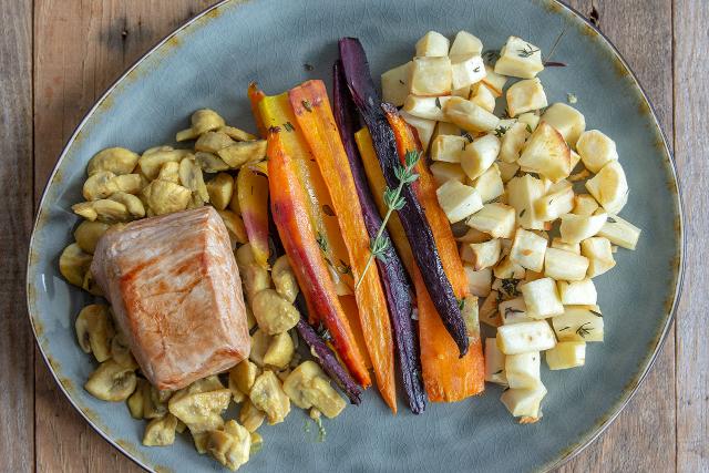 Varkensmedaillons met champignonsaus