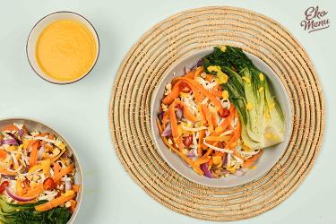 Udon noodles met paksoi