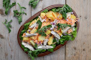 Aardappelsalade met makreel