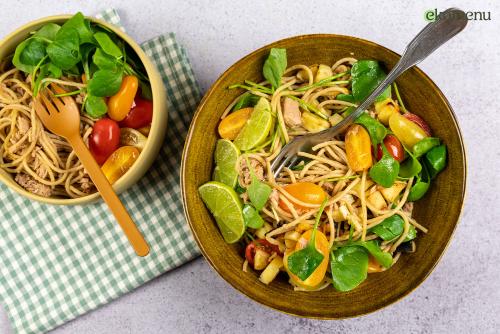 Spaghetti met tonijn-roomsaus