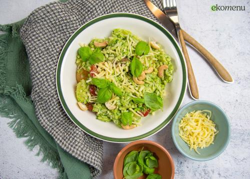 Orzo verde met spinazie