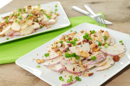 meiraapjes salade met macadamia