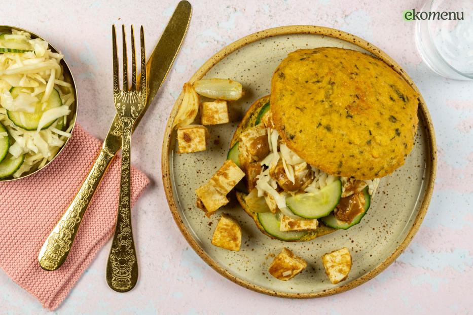 Saté-tofu met een bara