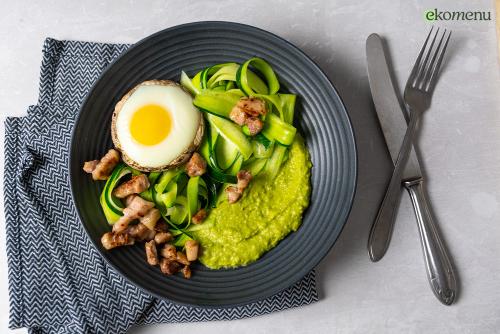 Keto Portabella gevuld met ei en spekjes