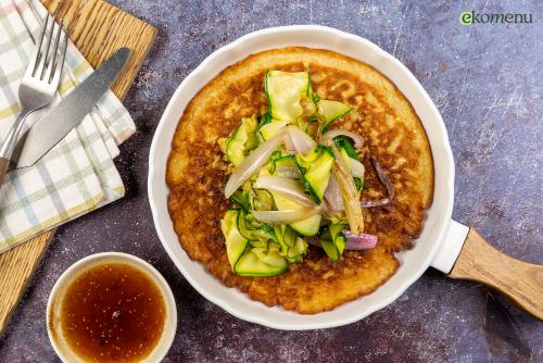 Hartige pannenkoeken met vijgensaus