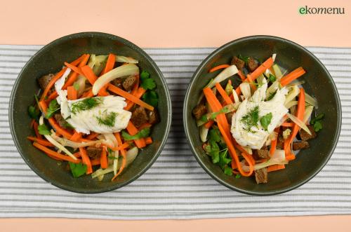 Heekfilet met pastinaak en venkel