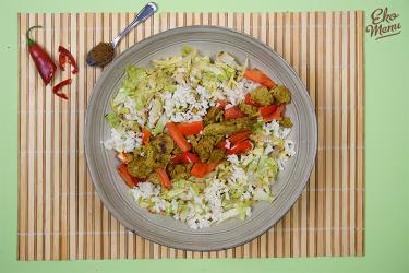 Indiase masala met pulled seitan