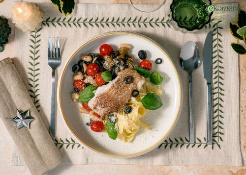 FEEST -Roodbaarsfilet met caviar d'aubergine