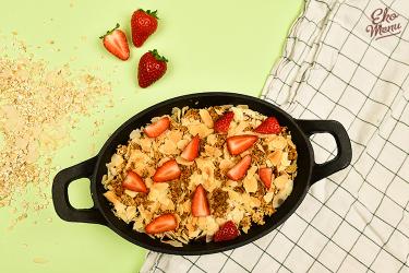 Aardbeien-havermoutcrumble