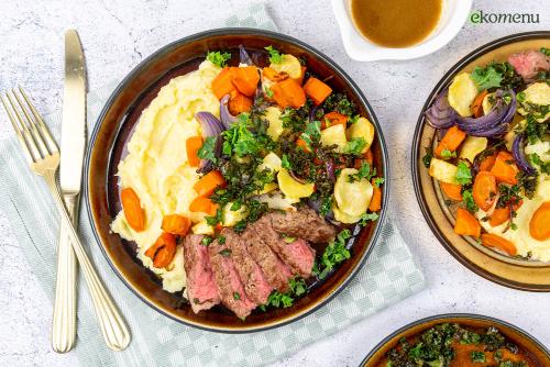 Biefstuk met wintergroenten