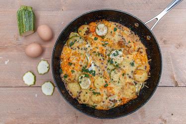 Aardappelfrittata met kervel