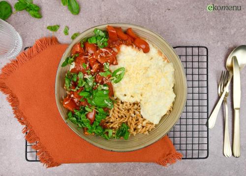 Fusilli met bloemkool-kaassaus