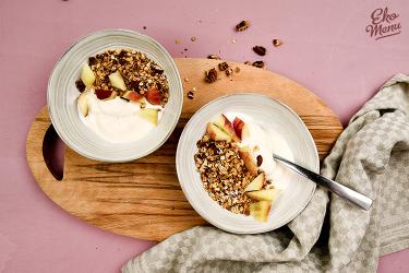 Zelfgemaakte granola 