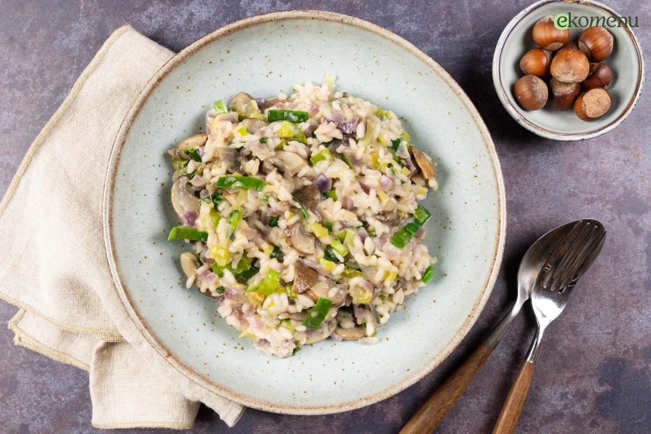 Romige risotto met champignons