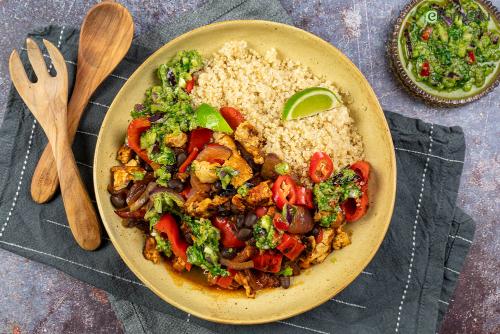 Pittige sofritas met tofu