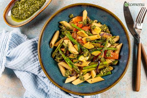 Snelle pasta pesto
