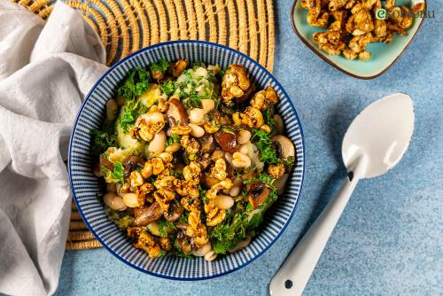 Oosterse stamp pot met boerenkool