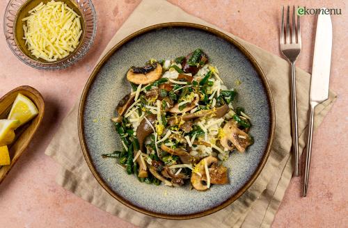 Smeuïge lente risotto met snijbonen