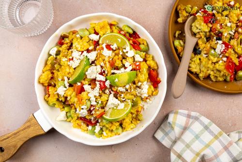 Zomerse 'paella' met feta