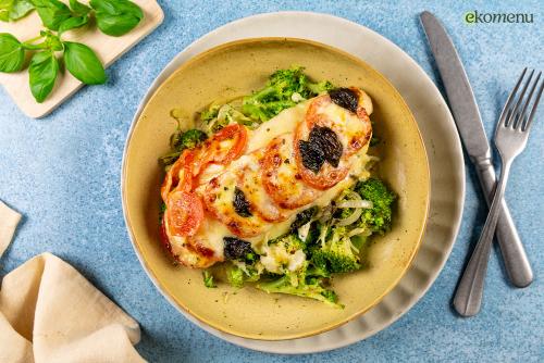Keto Koolvis caprese met broccoli