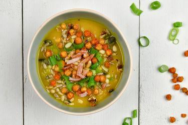Pompoensoep met bosui