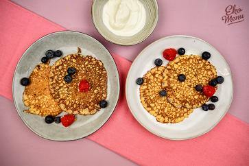 Keto citroen pannenkoeken met kwark