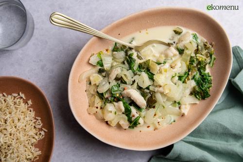 Simpele viscurry met paksoi