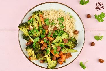 Kokosrijst met zoete aardappel