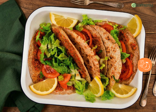Turkse pizza wraps