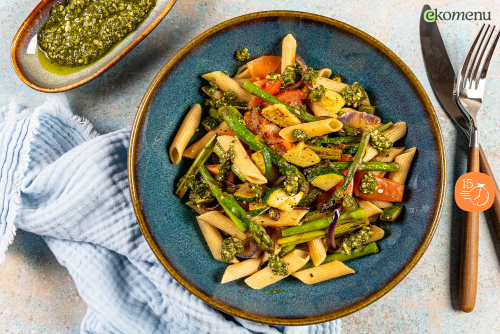Snelle pasta pesto