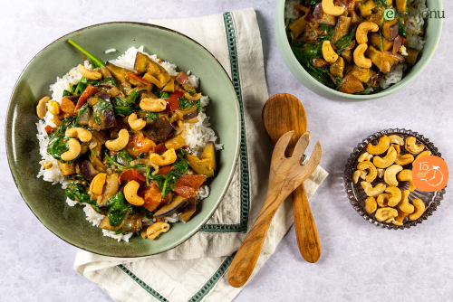 Aubergine-tomaten curry