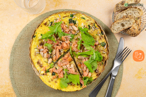 Zomerse omelet met raapstelen