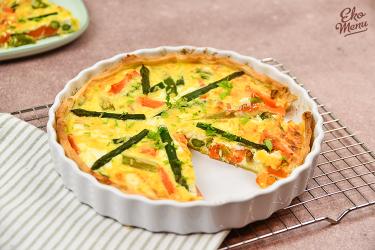 Lente quiche met groene asperges