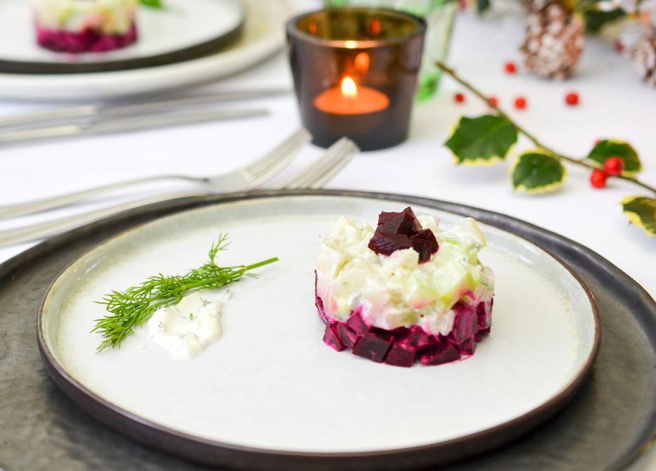 Vegetarisch tartaartje van smaakbietjes