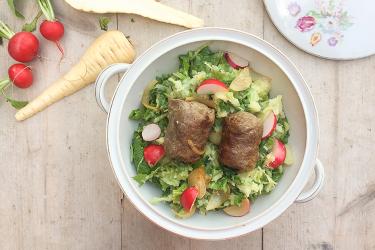 Raapstelenstamppot met pastinaak