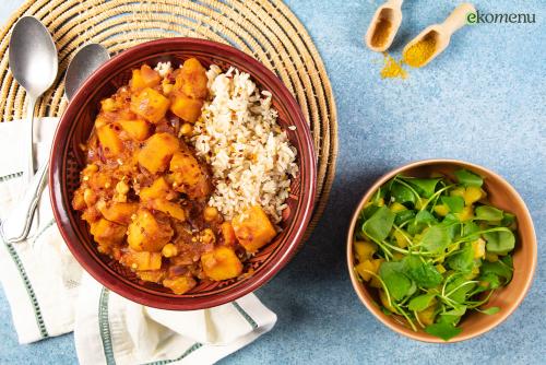 Kruidige pompoenstoof