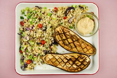Geroosterde aubergine