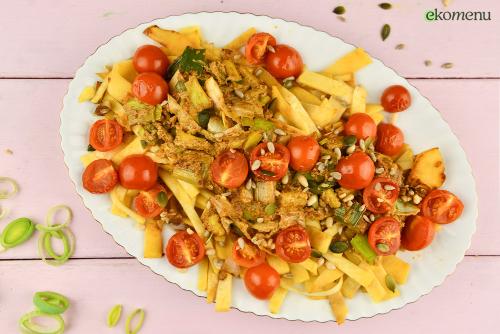 Koolraap tagliatelle met olijventapenade