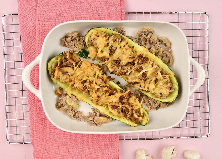 Gegratineerde courgette
