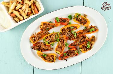 Gevulde snackpaprika's