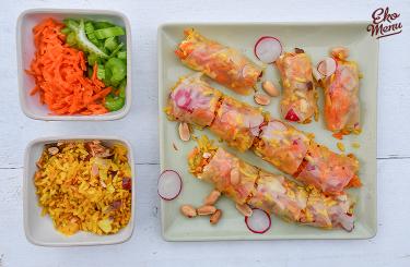 Spring rolls met radijsjes