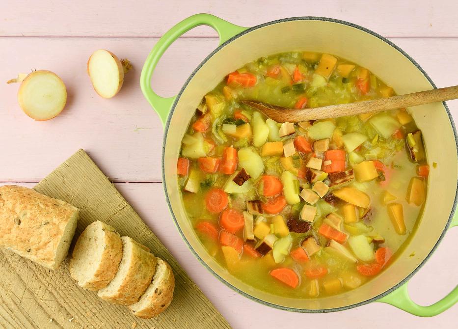 Cullen skink soep met koolraap