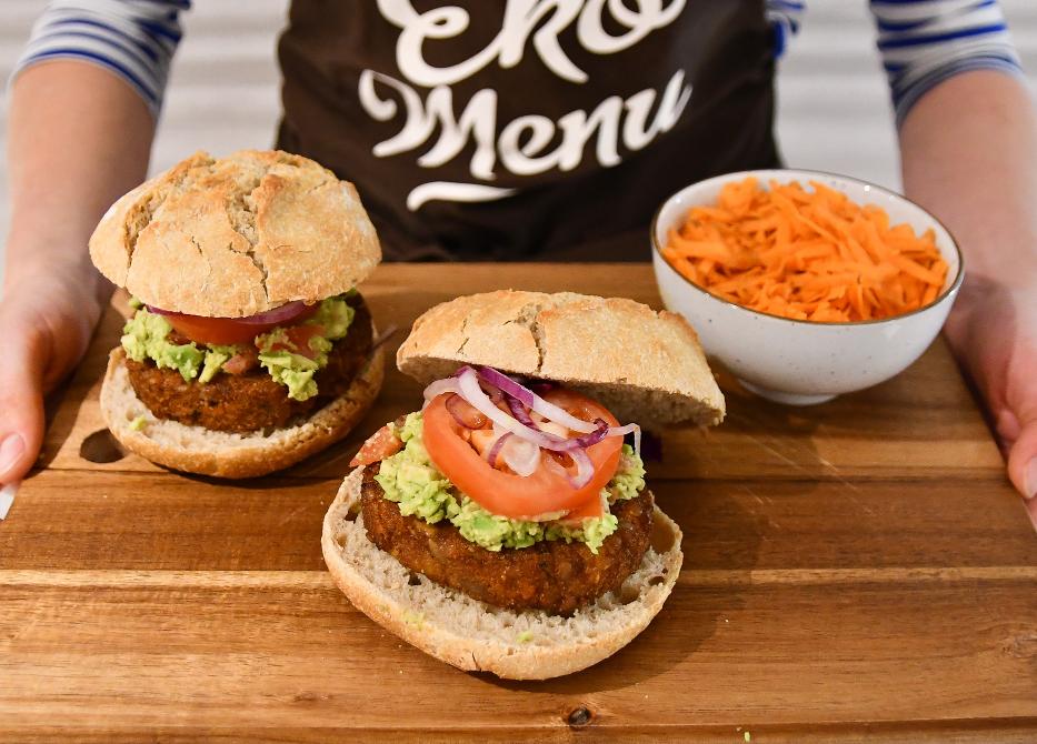 Vega(n) burger met pittige guacamole
