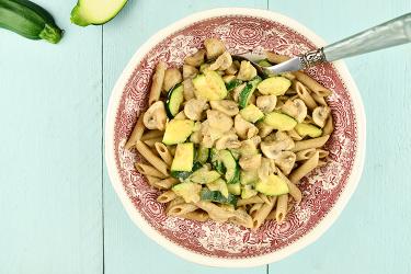 Pasta met champignons